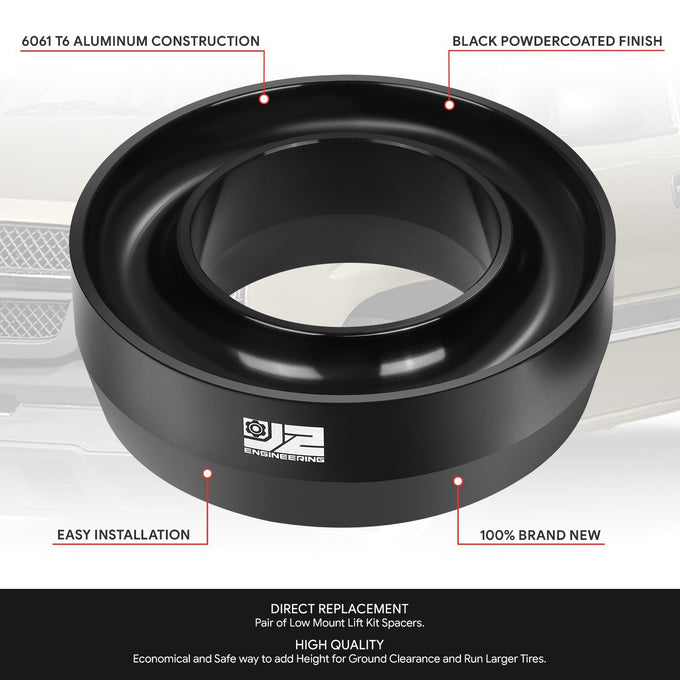 2pc 3in. Front Coil Spring Lift Leveling Spacer <br> 99-07 Chevy/GMC Silverado Sierra 1500 Classic