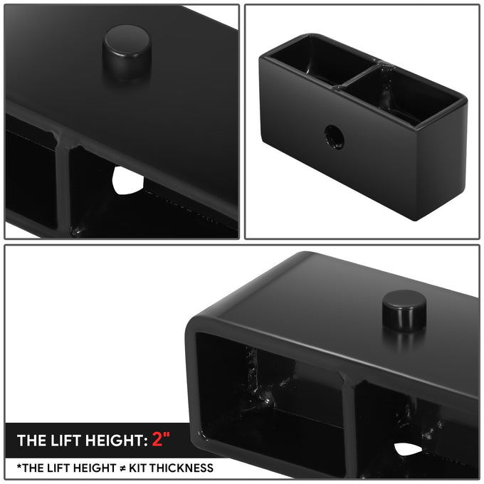 2pc 2in.Rear Leveling Lift Blocks <br> 00-10 Chevy/GMC Silverado Sierra 1500 2500 3500 HD