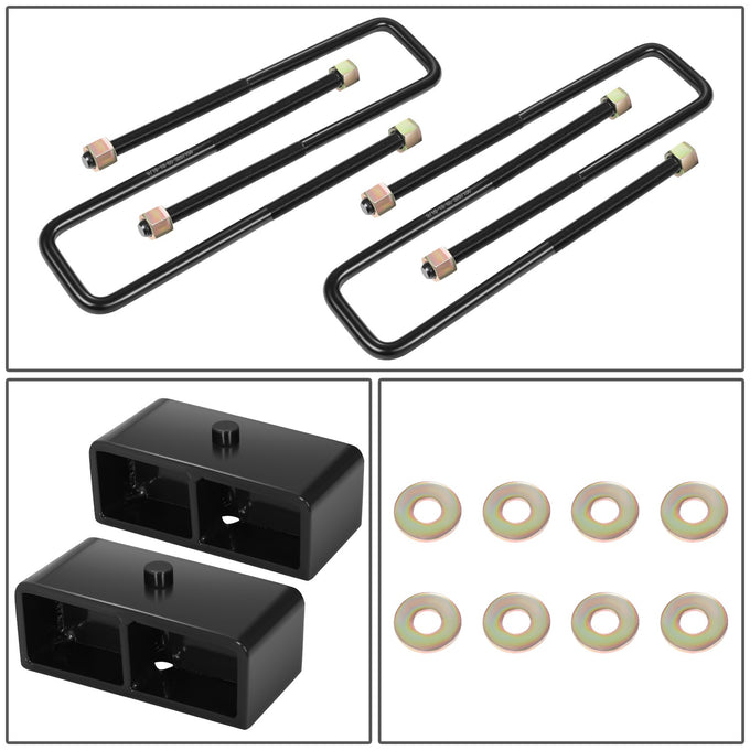 2pc 2in.Rear Leveling Lift Blocks <br> 00-10 Chevy/GMC Silverado Sierra 1500 2500 3500 HD