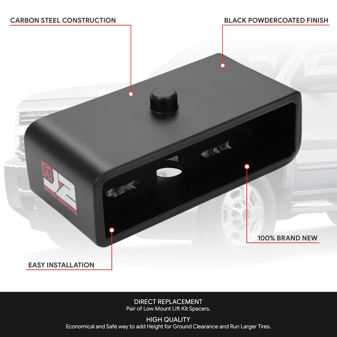 2 in. Rear Leveling Lift Kit <br>11-19 Chevy Silverado 2500 3500 HD