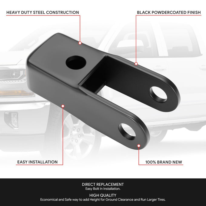 Rear Shock Extensions <br> 99-24 Chevy Silverado, GMC Sierra 1500