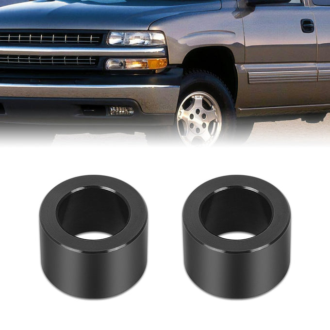 2-4 inch Lift Powdercoated Front Shock Extensions<br>99-06 Chevy Silverado, GMC Sierra 1500, 2007 Classic