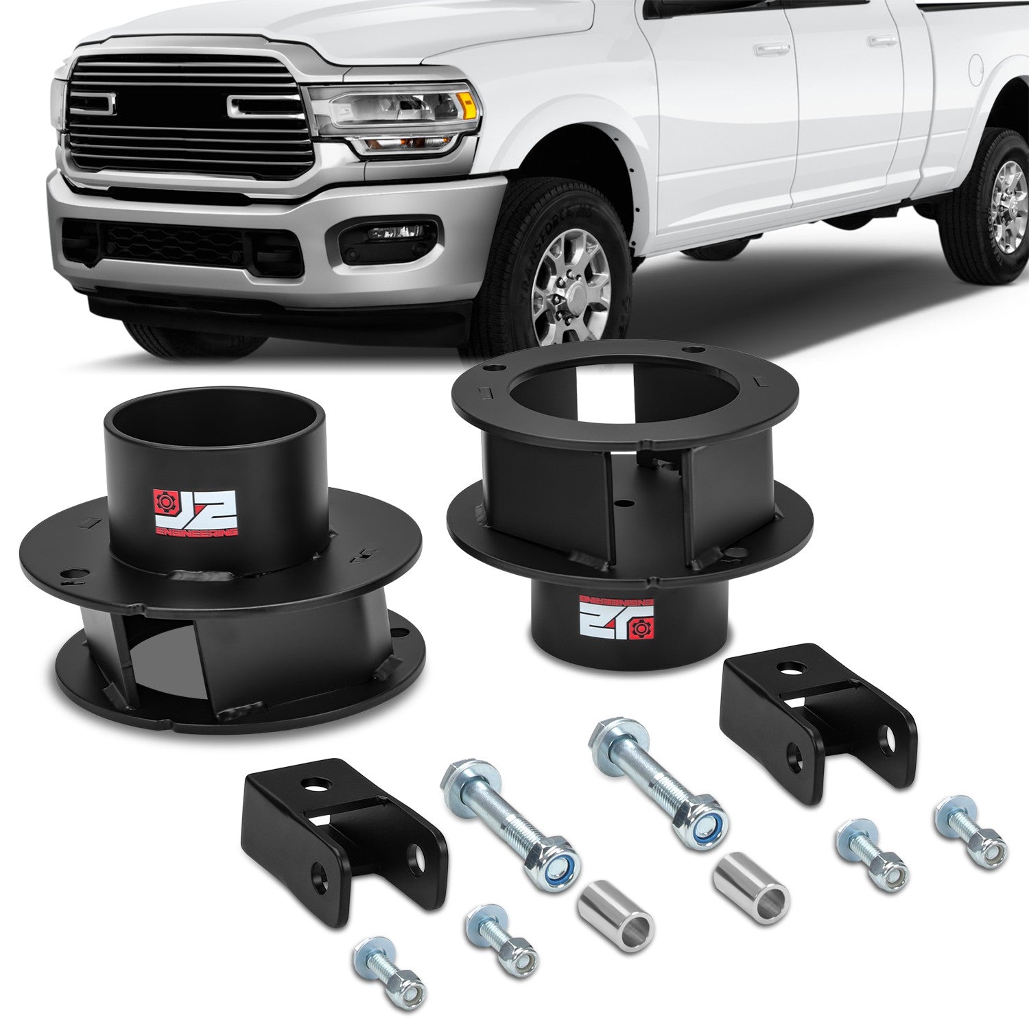 2.5 in. Front Spring Lift Spacers Leveling Kit <br> 14-24 Ram 2500 3500 4WD