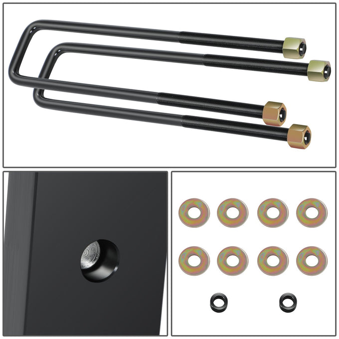 J2 1in. Rear Steel Leveling Lift leaf Spring + U-Bolts <br>94-02 Dodge Ram 2WD