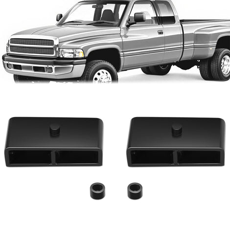 1.5 inch Lift U-Bolts Leaf Spring Leveling Lift Kit<br>94-01 Dodge Ram 1500, 94-02 2500 3500