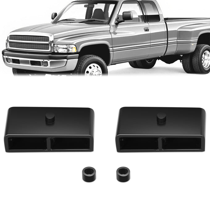 1.5 inch Lift U-Bolts Leaf Spring Leveling Lift Kit<br>94-01 Dodge Ram 1500, 94-02 2500 3500