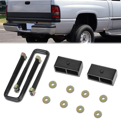 2 in. Leaf Spring Leveling Lift Blocks <br>94-01 Dodge Ram 1500, 94-02 2500 3500