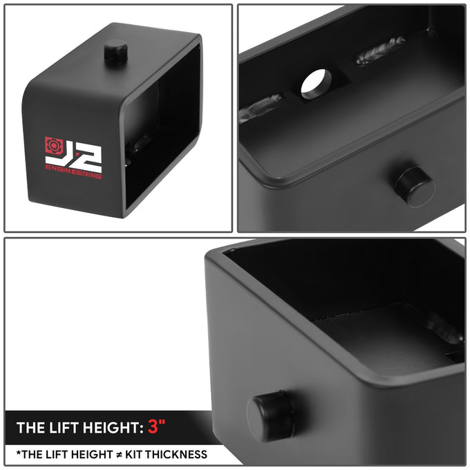 3 in. Lift Leaf Spring Leveling Lift Blocks <br>94-08 Dodge Ram 1500