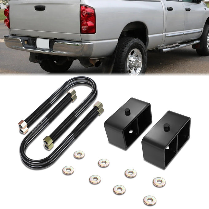 3 in. Leaf Spring Leveling Lift Blocks <br>03-13 Dodge Ram 2500, 03-12 3500