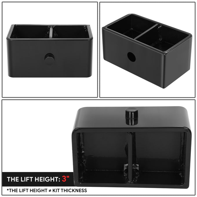 3 in. Leaf Spring Leveling Lift Blocks <br>03-13 Dodge Ram 2500, 03-12 3500