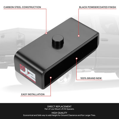 1.5 in. Lift Leaf Spring Leveling Lift Blocks <br>03-13 Dodge Ram 2500 3500