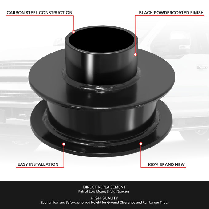 2.5 in. Front Coil Spring Lift Leveling Spacer Kit <br> 11-24 Ford F-250 F-350 F-450 Super Duty