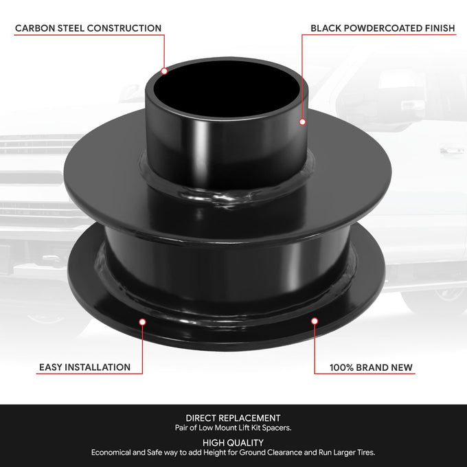 2.5 in. Front Coil Spring Lift Leveling Spacer Kit <br> 11-24 Ford F-250 F-350 F-450 Super Duty