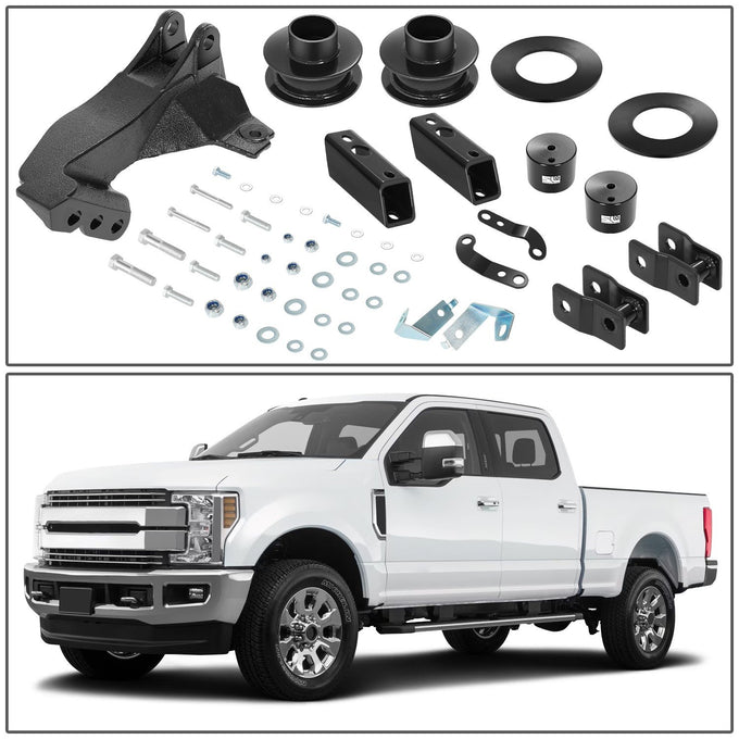 2.5 in. Front Coil Spring Lift Leveling Spacer Kit <br> 11-24 Ford F-250 F-350 F-450 Super Duty