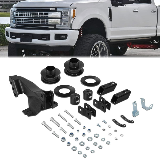 2.5 in. Front Coil Spring Lift Leveling Spacer Kit <br> 11-24 Ford F-250 F-350 F-450 Super Duty