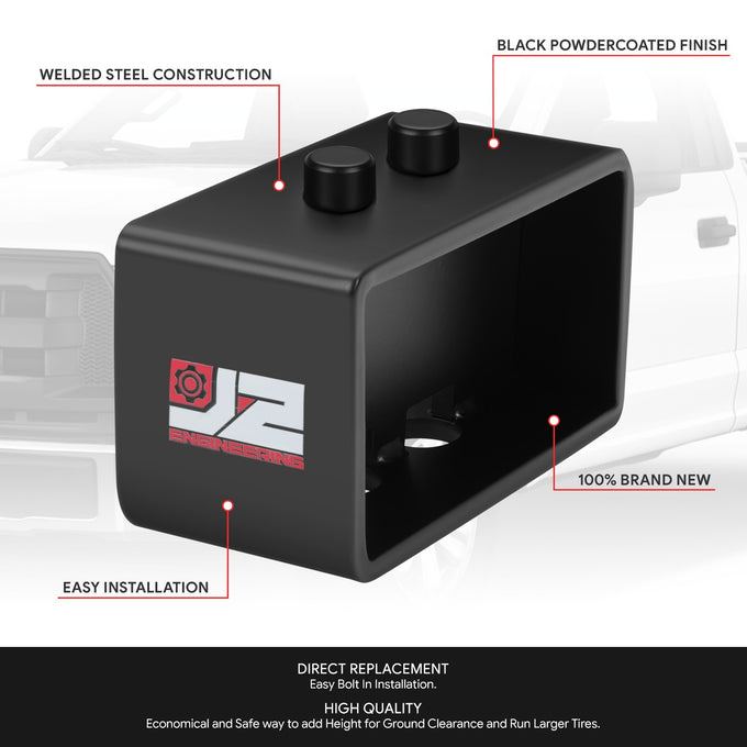3 in. Rear Lift Blocks Leveling Kit (left & right) <br> 04-17 Ford F-150