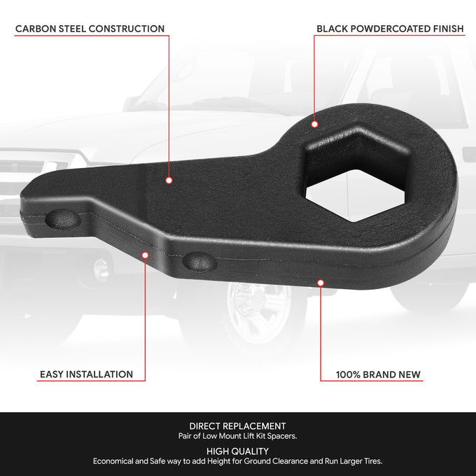 2pc 1-3 in. Front Adjustable Torsion Key <br> 98-11 Ford Ranger