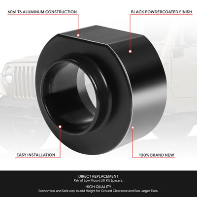 2pc 2in. Coil Spring Lift Leveling Spacer <br> 97-06 Jeep Wrangler
