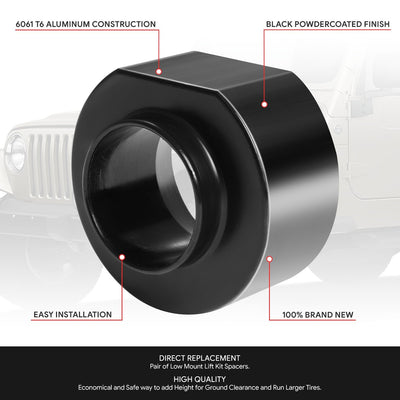 2pc 2in. Coil Spring Lift Leveling Spacer <br> 97-06 Jeep Wrangler