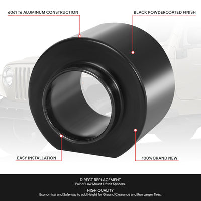 2pc 3in. Coil Spring Lift Leveling Spacer <br> 97-06 Jeep Wrangler