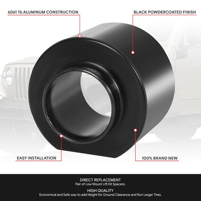 2pc 3in. Coil Spring Lift Leveling Spacer <br> 97-06 Jeep Wrangler