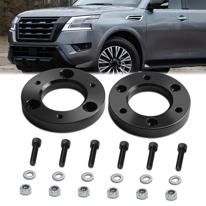 2pc 1.5in. Front Strut Top Mount Lift Spacers Kit <br> 04-24 Nissan Titan, Armada