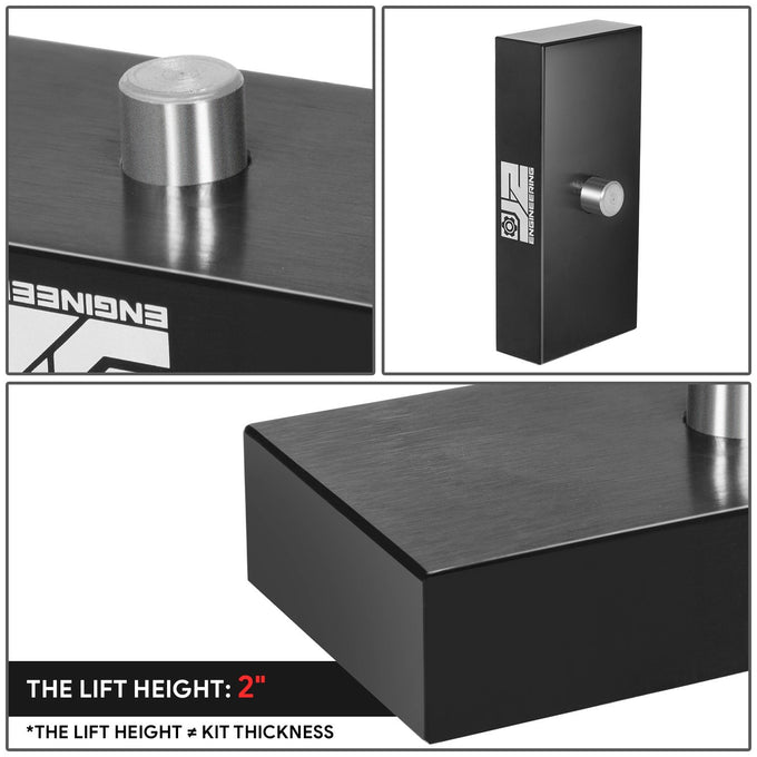 2pc 2 in. Rear Leveling Lift Blocks <br> 95-23 Toyota Tacoma
