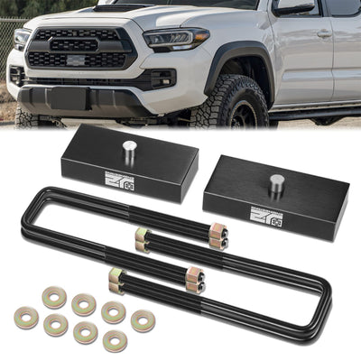 2pc 2 in. Rear Leveling Lift Blocks <br> 95-23 Toyota Tacoma