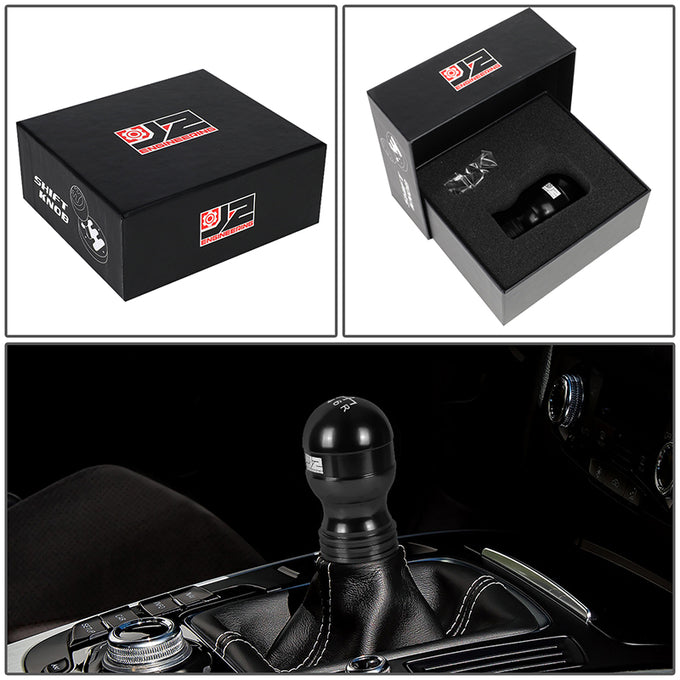 40mm W X 70mm H 6-Speed Teardrop Shape Aluminum Shift Knob Universal