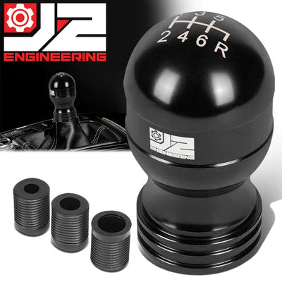 40mm W X 70mm H 6-Speed Teardrop Shape Aluminum Shift Knob Universal