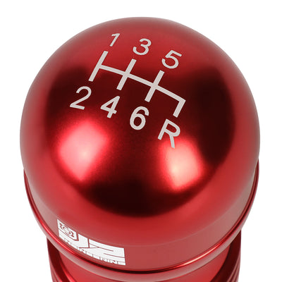 40mm W X 70mm H 6-Speed Teardrop Shape Aluminum Shift Knob Universal