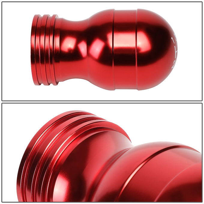 40mm W X 70mm H 6-Speed Teardrop Shape Aluminum Shift Knob Universal