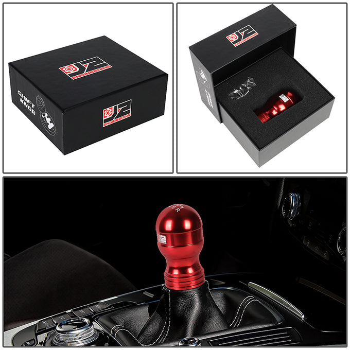 40mm W X 70mm H 6-Speed Teardrop Shape Aluminum Shift Knob Universal