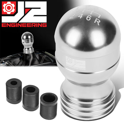 40mm W X 70mm H 6-Speed Teardrop Shape Aluminum Shift Knob Universal