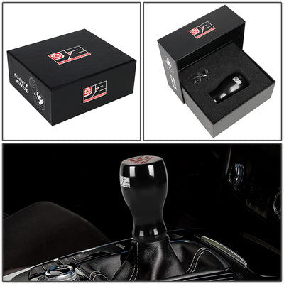 40mm W X 67mm H 6-Speed Flat Top Teardrop Aluminum Shift Knob Universal