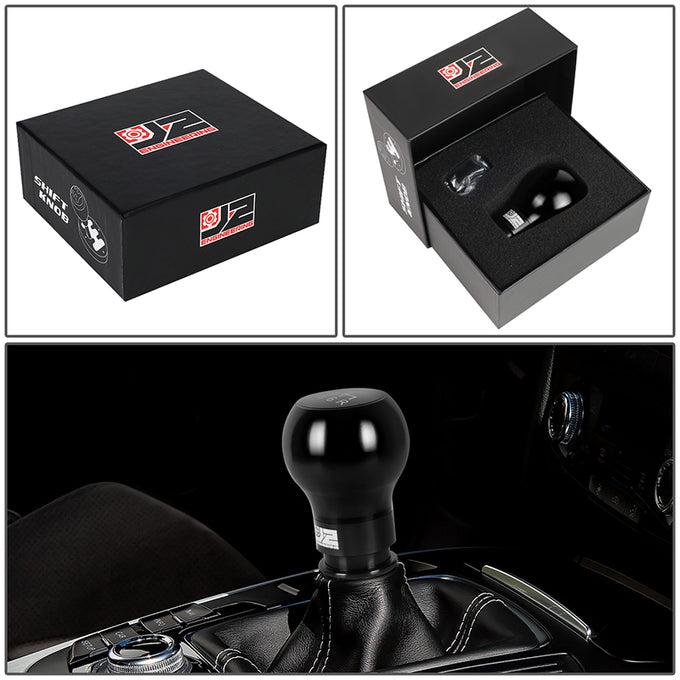 54mm W X 69mm H 6-Speed Teardrop Shape Aluminum Shift Knob Universal