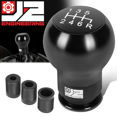 54mm W X 69mm H 6-Speed Teardrop Shape Aluminum Shift Knob Universal
