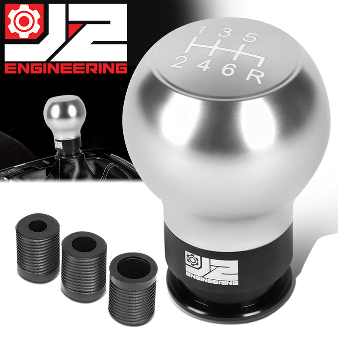 54mm W X 69mm H 6-Speed Teardrop Shape Aluminum Shift Knob Universal