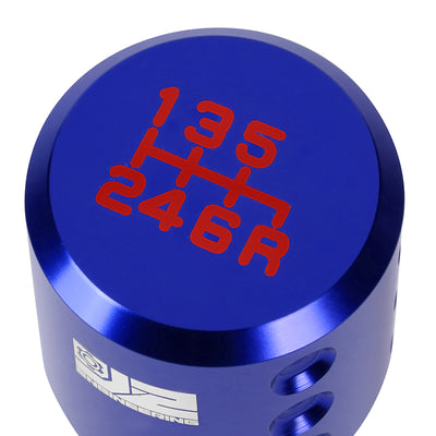 40mm W X 85mm H 6-Speed Goblet Style Aluminum Shift Knob Universal