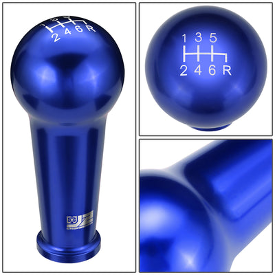 46mm X 105mm 6-Speed Ball Teardrop Style Shift Knob Universal