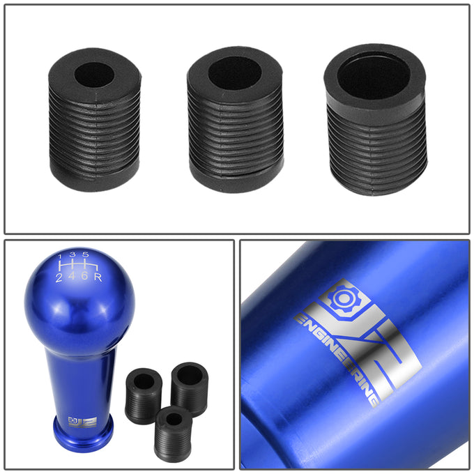 46mm X 105mm 6-Speed Ball Teardrop Style Shift Knob Universal