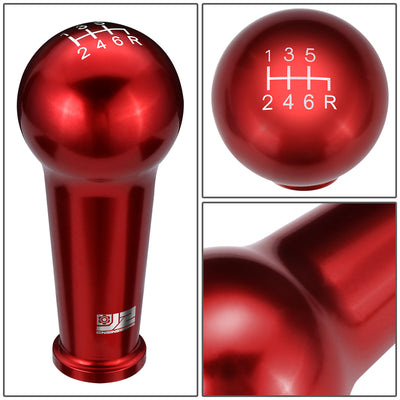 46mm X 105mm 6-Speed Ball Teardrop Style Shift Knob Universal