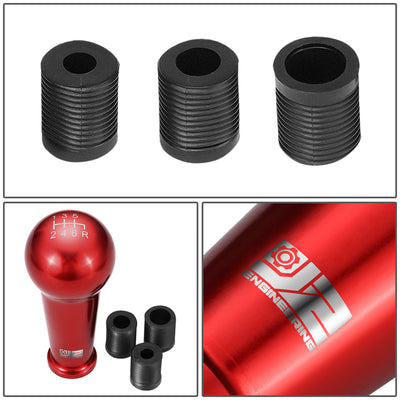 46mm X 105mm 6-Speed Ball Teardrop Style Shift Knob Universal