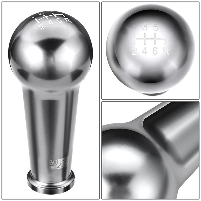 46mm X 105mm 6-Speed Ball Teardrop Style Shift Knob Universal