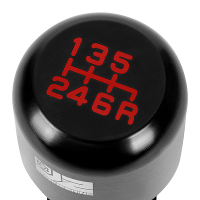 40mm W X 80mm H 6-Speed Cylindrical Wine Cup Aluminum Shift Knob Universal