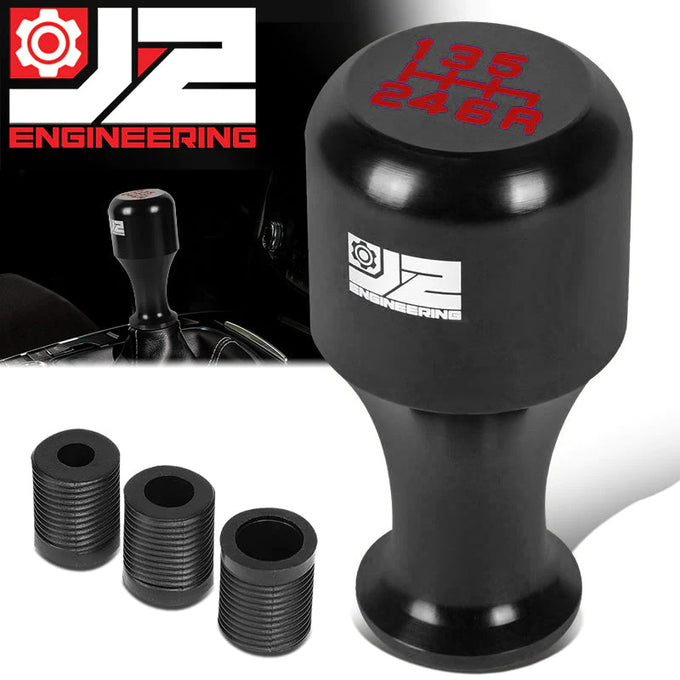 40mm W X 80mm H 6-Speed Cylindrical Wine Cup Aluminum Shift Knob Universal