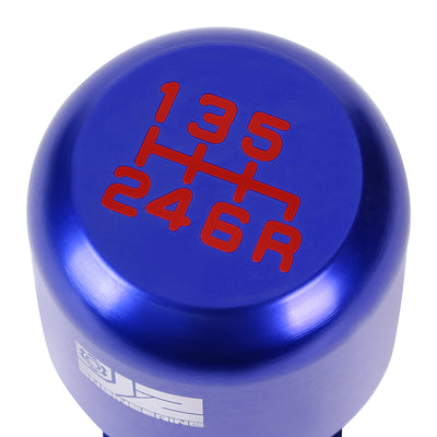 40mm W X 80mm H 6-Speed Cylindrical Wine Cup Aluminum Shift Knob Universal
