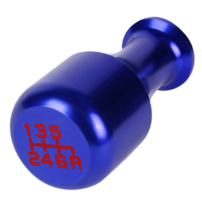 40mm W X 80mm H 6-Speed Cylindrical Wine Cup Aluminum Shift Knob Universal