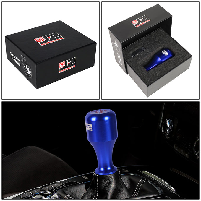 40mm W X 80mm H 6-Speed Cylindrical Wine Cup Aluminum Shift Knob Universal
