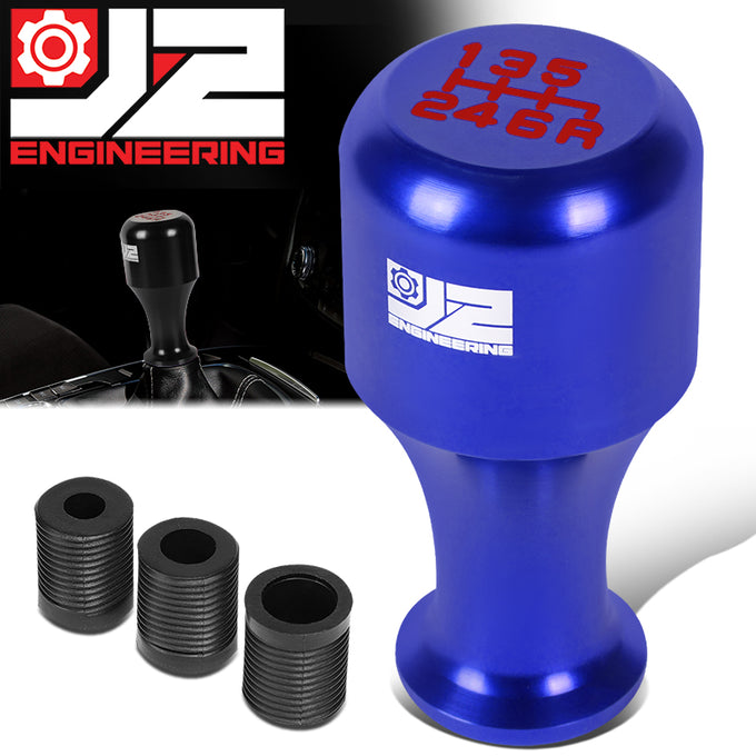 40mm W X 80mm H 6-Speed Cylindrical Wine Cup Aluminum Shift Knob Universal